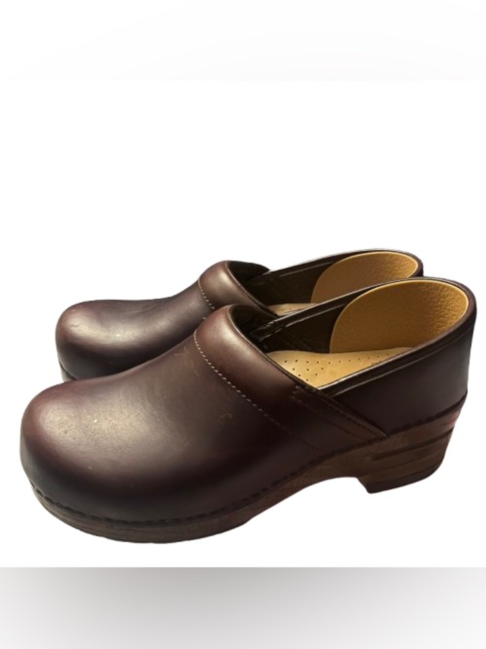Dansko Professional Brown Leather Clogs Size 40